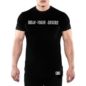 Dream Vision Desire - Drop Tee - Fitted - Fitness Stacks