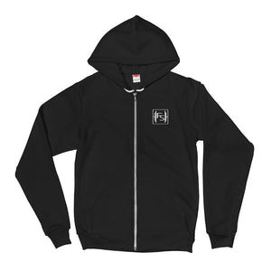 FS Embroidered Logo Zipper Hoodie Sweater - Fitness Stacks
