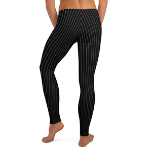 Black Stripes Leggings - Fitness Stacks